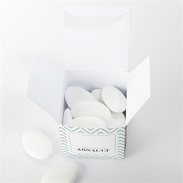 Boîte de dragées mariage pop art - Intérieur de la boîte