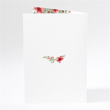 Menu mariage farandole végétale - Dos du menu