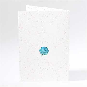 Menu mariage couronne printanière - Dos du menu