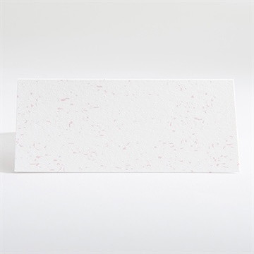 Marque-place mariage couronne printanière - Dos du marque-place