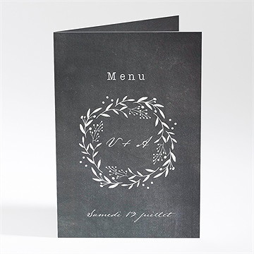 Menu mariage gravure sur ardoise