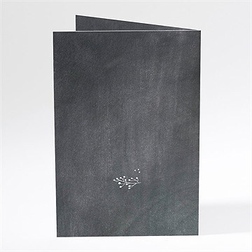 Menu mariage gravure sur ardoise - Dos du menu