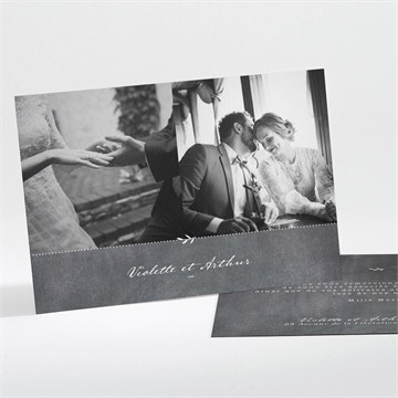 Remerciement mariage gravure sur ardoise