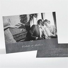Remerciement mariage gravure sur ardoise