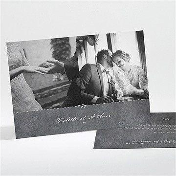 Remerciement mariage gravure sur ardoise