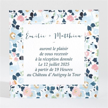 Carton d'invitation mariage liberty chic