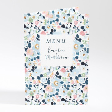 Menu mariage liberty chic