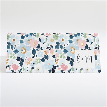 Marque-place mariage liberty chic - Dos du marque-place