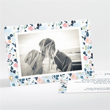 Remerciement mariage liberty chic