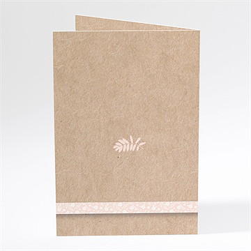 Menu mariage kraft multi photos - Dos du menu