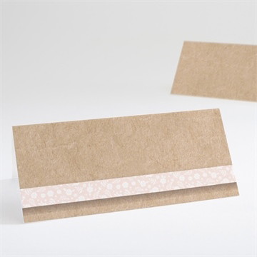 Marque-place mariage kraft multi photos