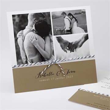 Faire-part mariage amour toujours