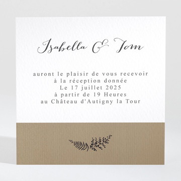 Carton d'invitation mariage amour toujours