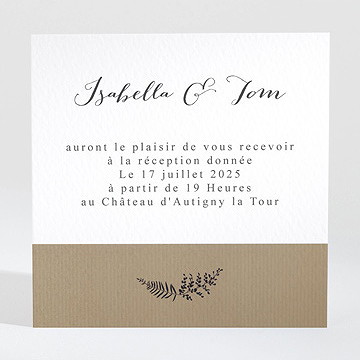 Carton d'invitation mariage amour toujours