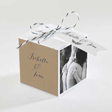 Boîte de dragées mariage amour toujours