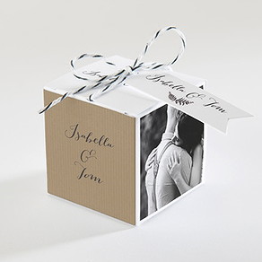 Boîte de dragées mariage amour toujours