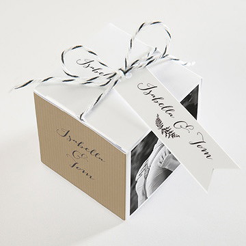 Boîte de dragées mariage amour toujours - Dessus de la boîte