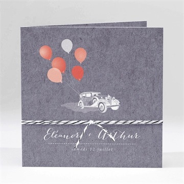 Faire-part mariage voiture classique