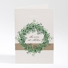 Menu mariage ronde de bonheur