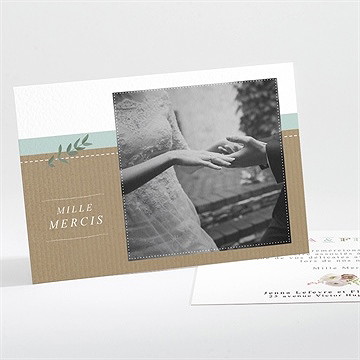 Remerciement mariage naturel