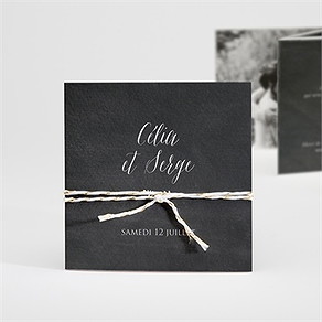 Faire-part mariage annonce ardoisée