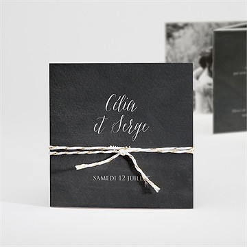 Faire-part mariage annonce ardoisée