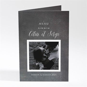 Menu mariage annonce ardoisée
