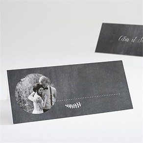 Marque-place mariage annonce ardoisée