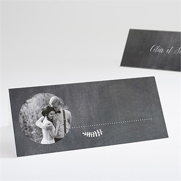 Marque-place mariage annonce ardoisée