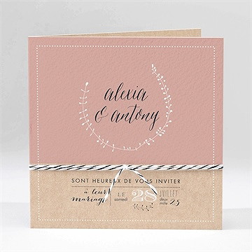Faire-part mariage célébration d'amour
