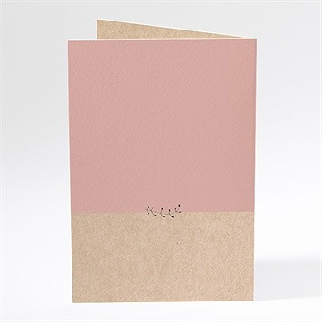 Menu mariage célébration d'amour - Dos du menu