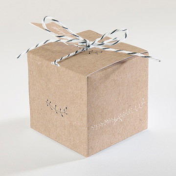 Boîte de dragées mariage célébration d'amour - Dos de la boîte