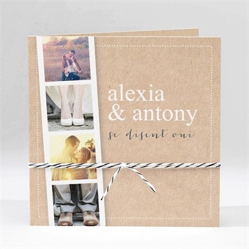 Faire-part mariage reportage photo