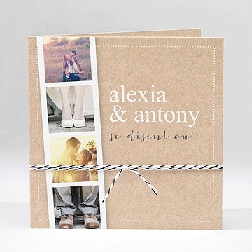 Faire-part mariage reportage photo