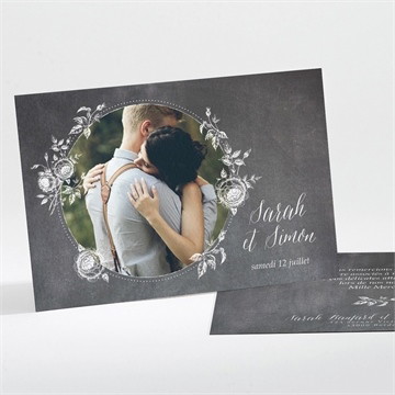 Remerciement mariage ardoise originale