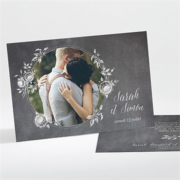 Remerciement mariage ardoise originale