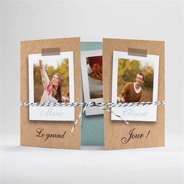 Faire-part mariage notre roman photo