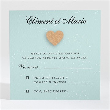 Carton réponse mariage notre roman photo