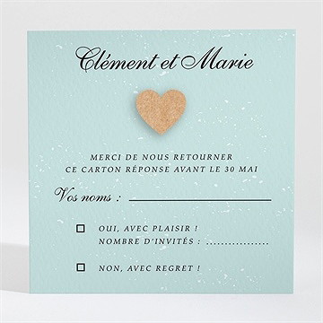 Carton réponse mariage notre roman photo