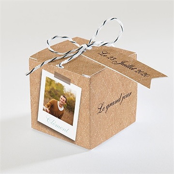 Boîte de dragées mariage notre roman photo