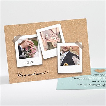 Remerciement mariage notre roman photo