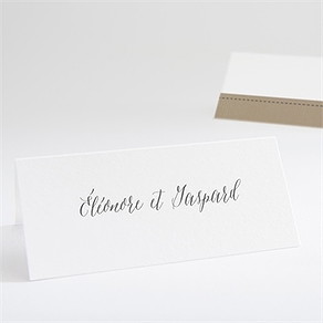 Marque-place mariage kraft et ficelle