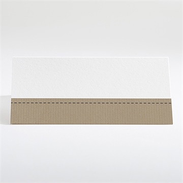 Marque-place mariage kraft et ficelle - Dos du marque-place