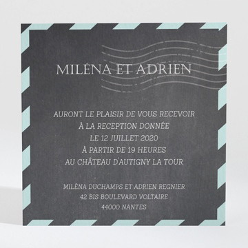 Carton d'invitation mariage ecrire notre histoire
