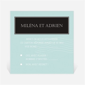 Carton réponse mariage ecrire notre histoire