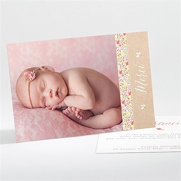 Remerciement naissance kraft et liberty