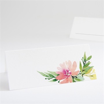 Marque-place mariage fleurs et champetre