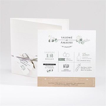 Faire-part mariage bonheur