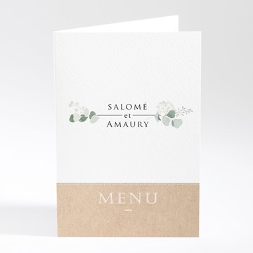 Menu mariage bonheur