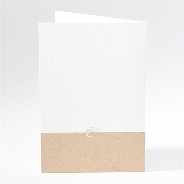 Menu mariage bonheur - Dos du menu